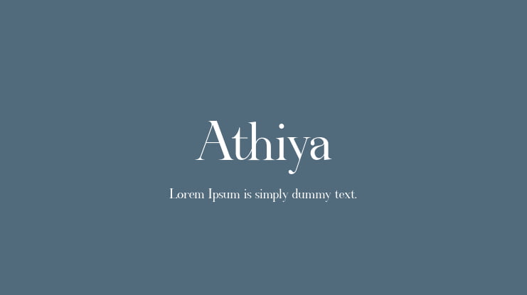 Athiya Font