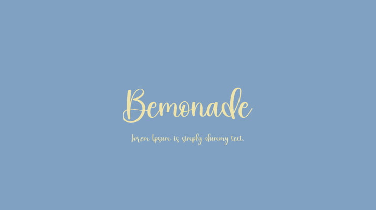 Bemonade Font