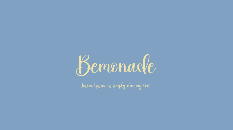 Bemonade Font