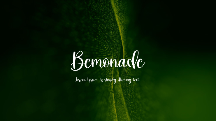Bemonade Font