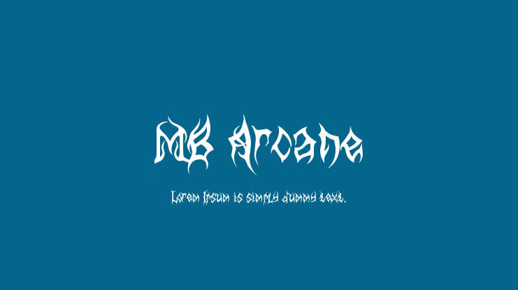 MB Arcane Font