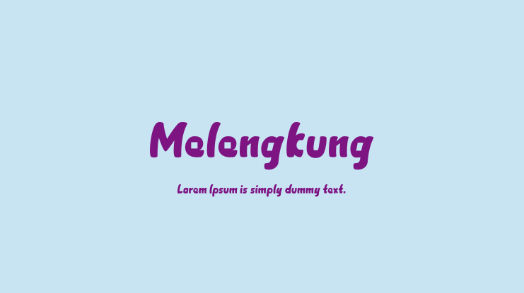 Melengkung Font