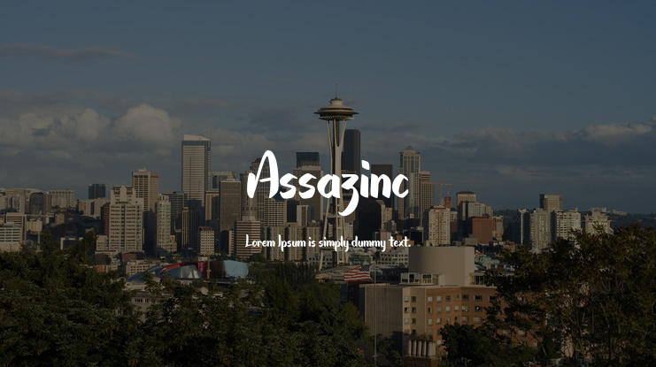 Assazinc Font