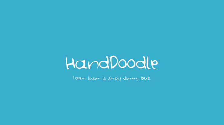 HandDoodle Font