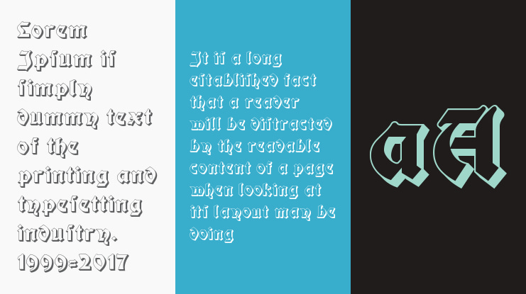 Moderne Fette Schwabacher Font Family