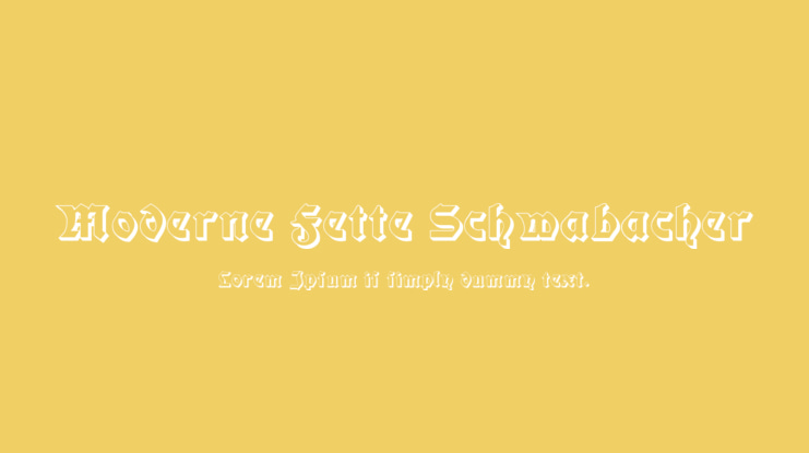 Moderne Fette Schwabacher Font Family
