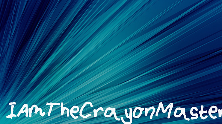IAmTheCrayonMaster Font