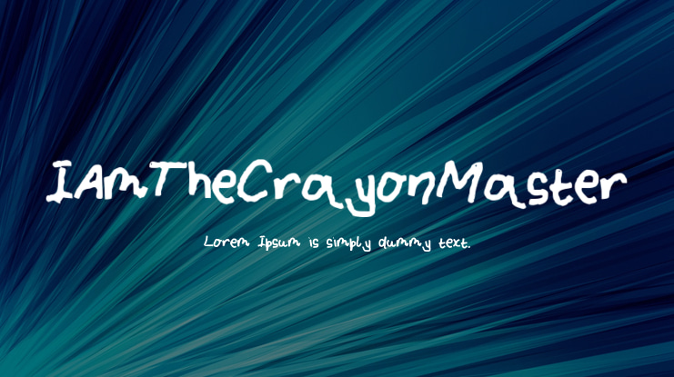 IAmTheCrayonMaster Font
