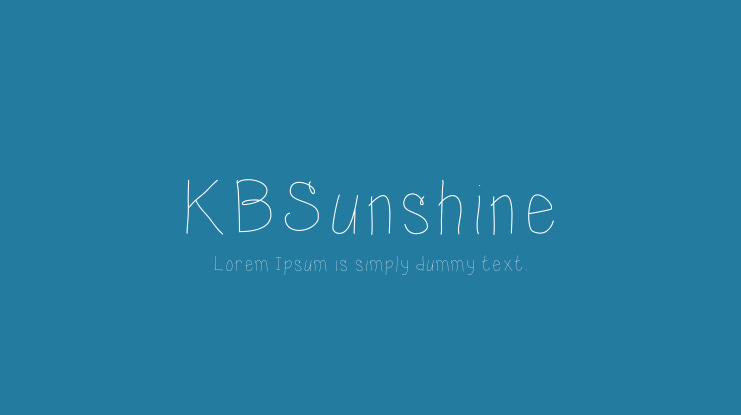 KBSunshine Font Family