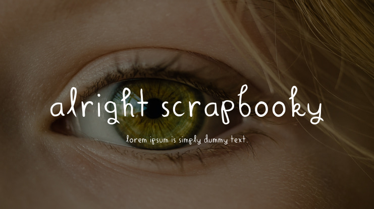 Alright Scrapbooky Font