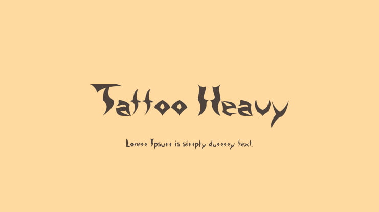 Tattoo Heavy Font