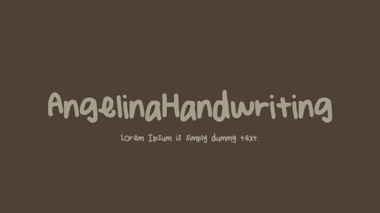 AngelinaHandwriting Font