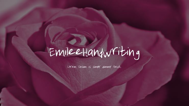 EmileeHandwriting Font