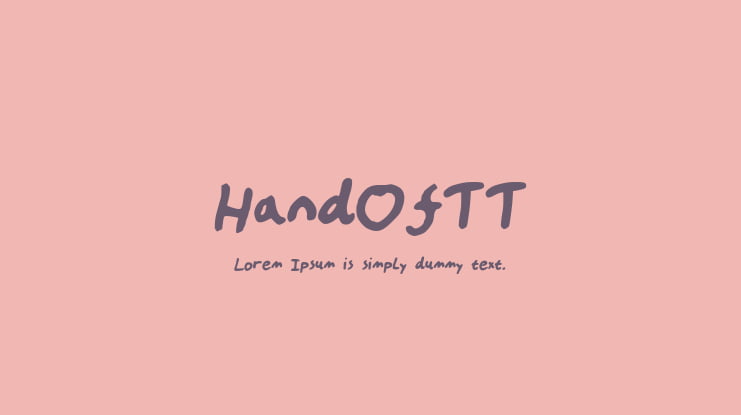 HandOfTT Font