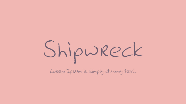 Shipwreck Font