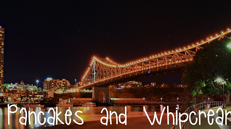 Pancakes and Whipcream Font