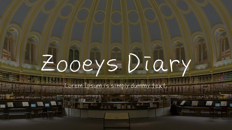 Zooeys Diary Font