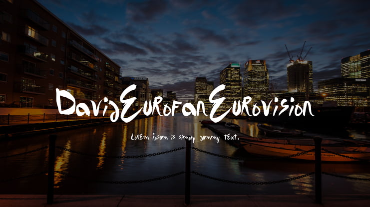 DavidEurofanEurovision Font