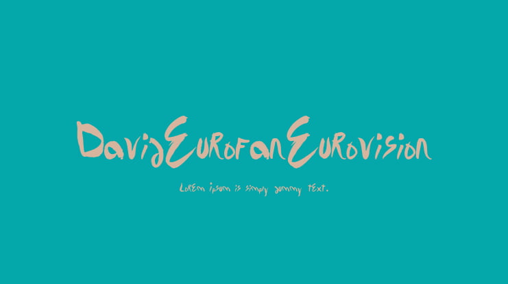 DavidEurofanEurovision Font