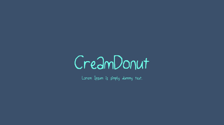 CreamDonut Font