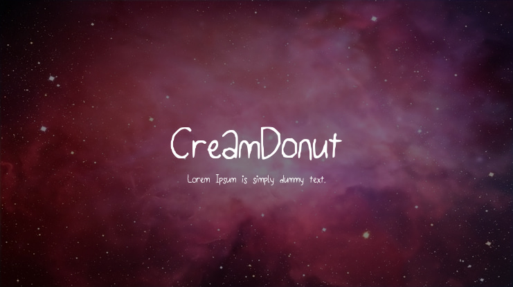 CreamDonut Font