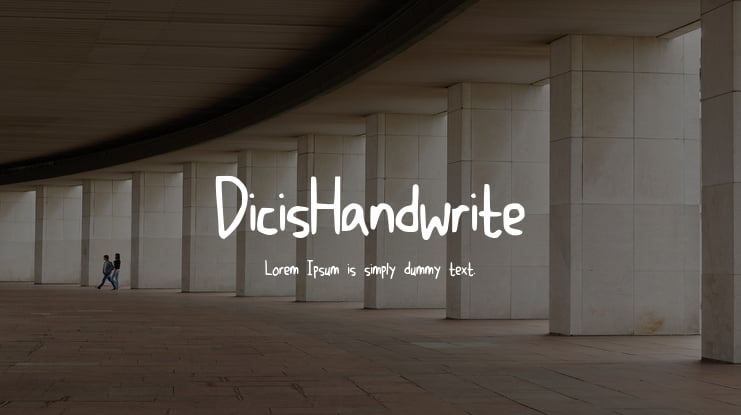 DicisHandwrite Font