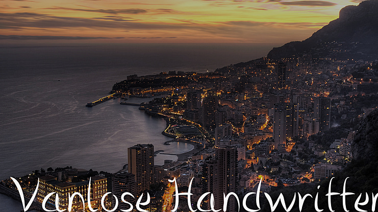 Vanlose Handwritten Font