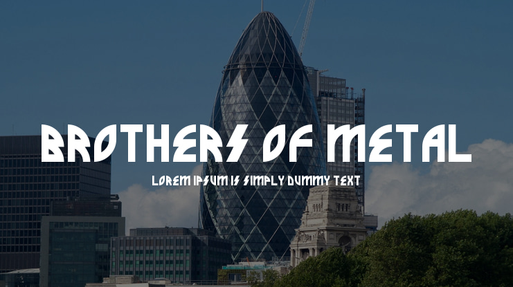 Brothers of Metal Font