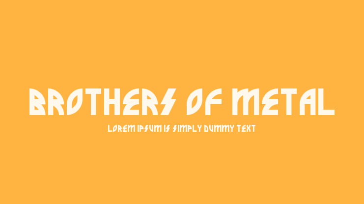 Brothers of Metal Font