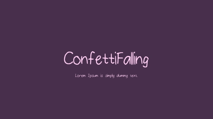 ConfettiFalling Font