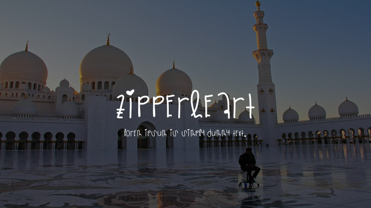 ZipperHeart Font