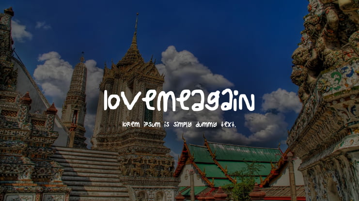 LoveMeAgain Font
