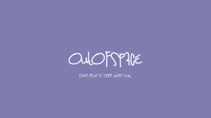 OutOfSpace Font
