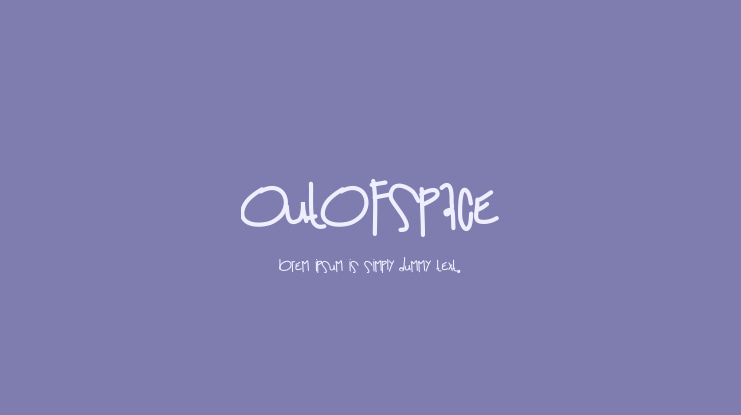 OutOfSpace Font