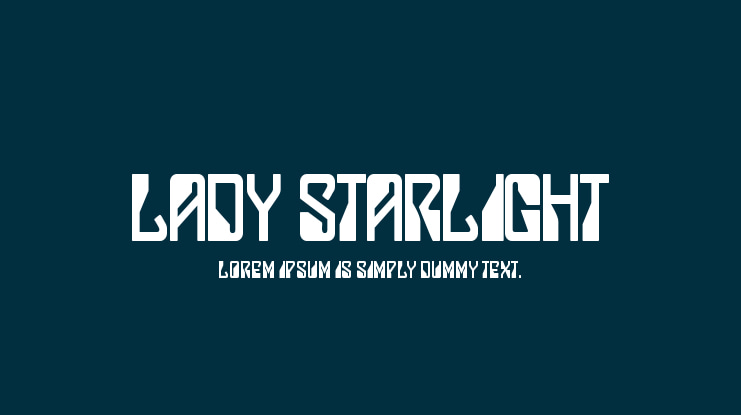 Lady Starlight Font