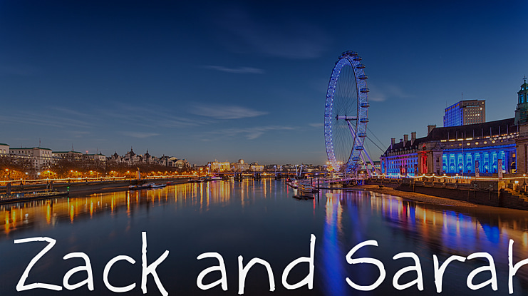 Zack and Sarah Font