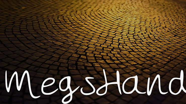 MegsHand Font