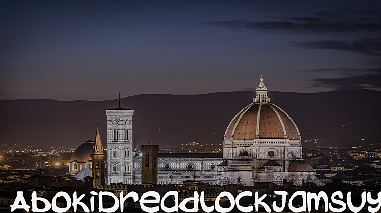 AbokiDreadlockJamSuya Font