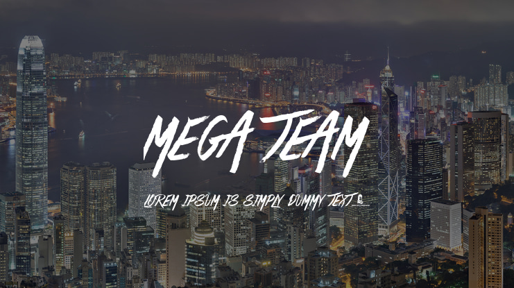 Mega Team Font