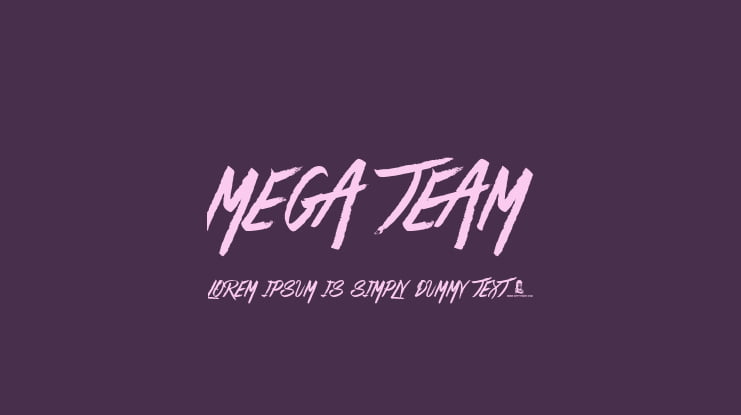 Mega Team Font