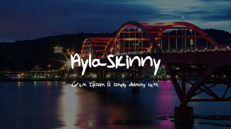 AylaSkinny Font