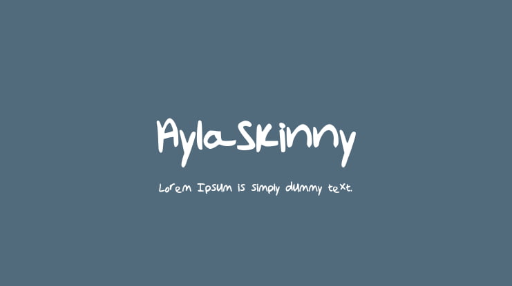 AylaSkinny Font