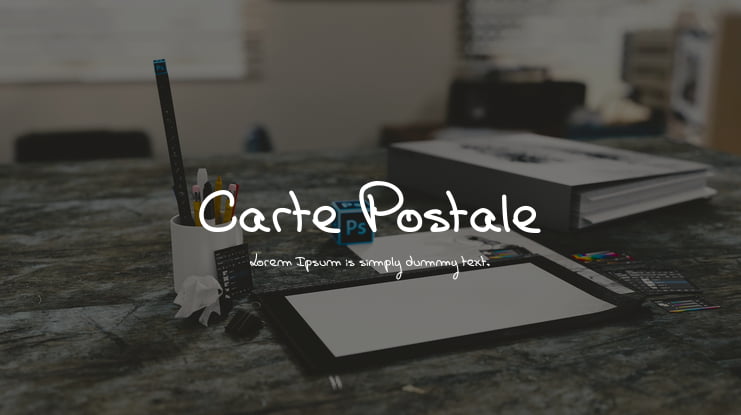 Carte Postale Font Family