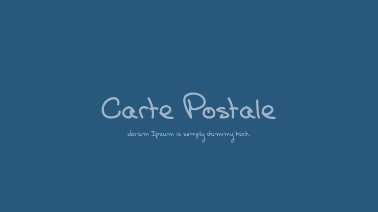 Carte Postale Font Family