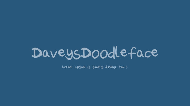 DaveysDoodleface Font