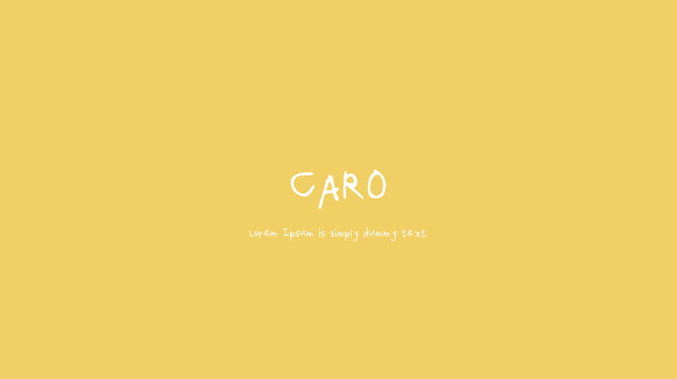 CARO Font