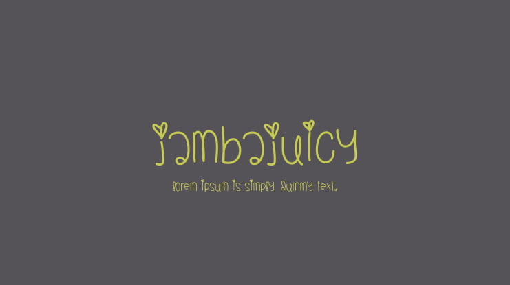 JambaJuicy Font