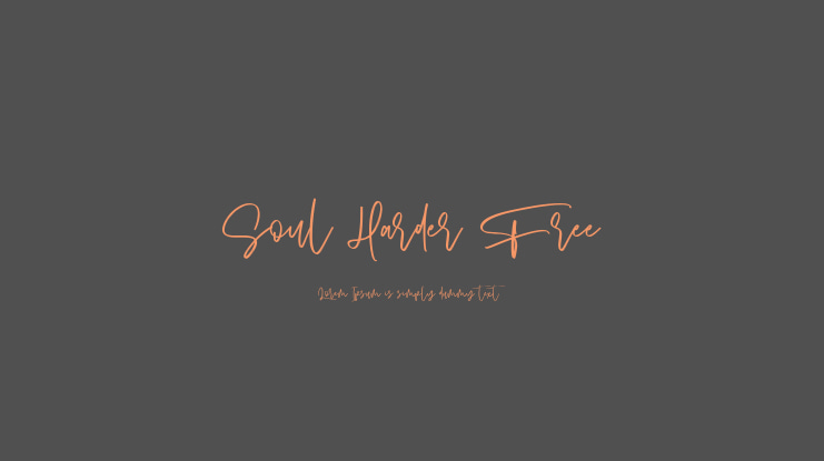 Soul Harder Free Font
