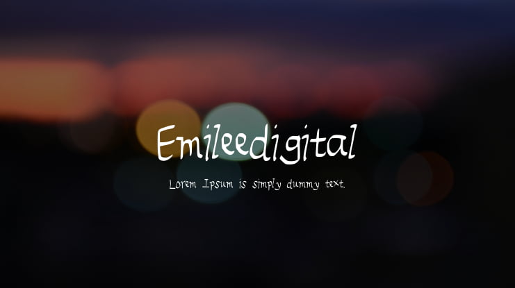 Emileedigital Font
