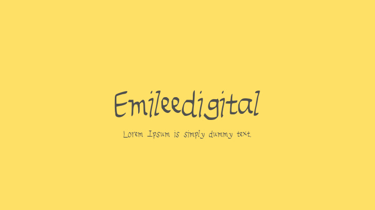 Emileedigital Font